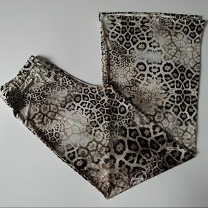 S-Twelve Cheetah Print Bell Bottoms